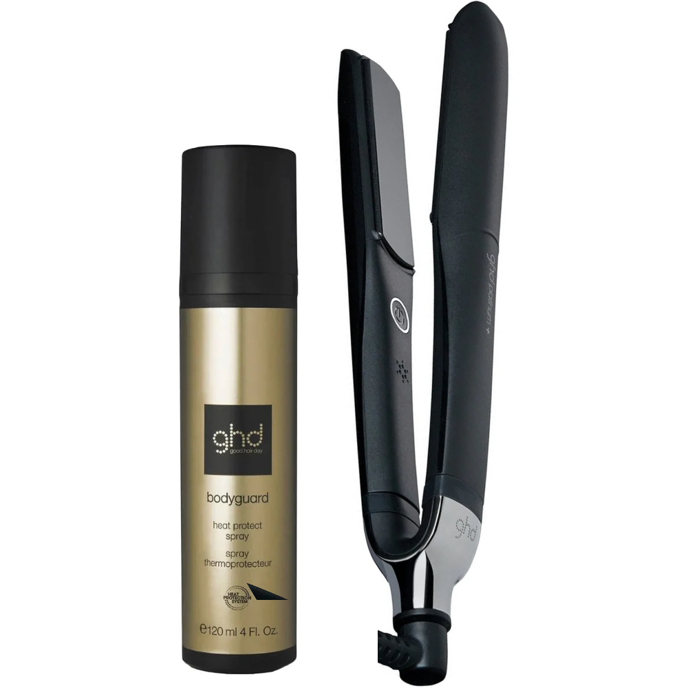 ghd Platinum+ Smart Styler Black & Heat Protection Spray Duo