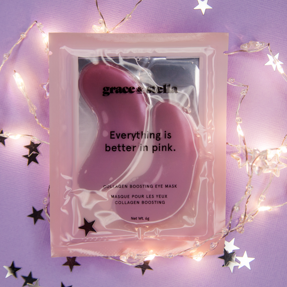 Grace & Stella Moisturising Pink Under Eye Masks Pack of 24
