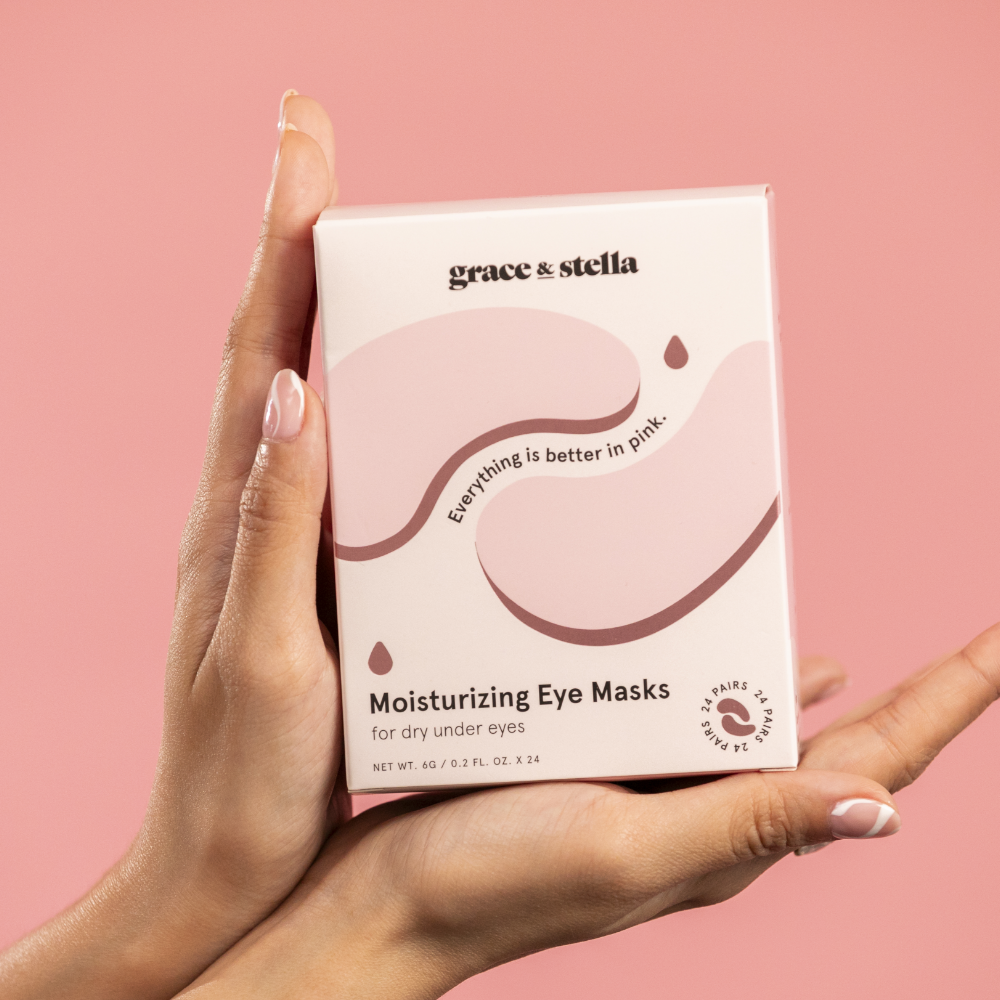 Grace & Stella Moisturising Pink Under Eye Masks Pack of 48