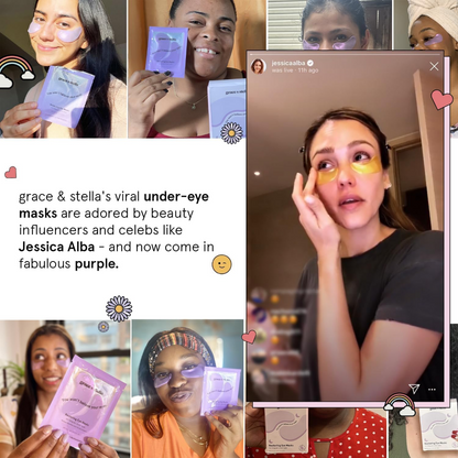 Grace & Stella Restoring Purple Under Eye Masks Pack of 24