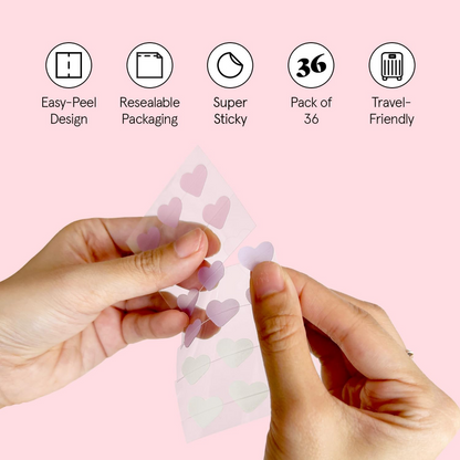 Grace & Stella Hydrocolloid Pimple Patches Heart x36