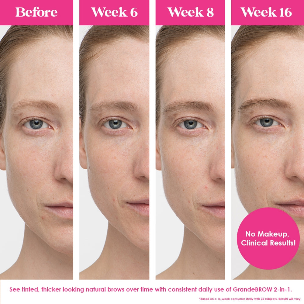 Grande Cosmetics GrandeBROW 2-in-1 Tinted Brow Gel + Enhancing Serum 3.5ml