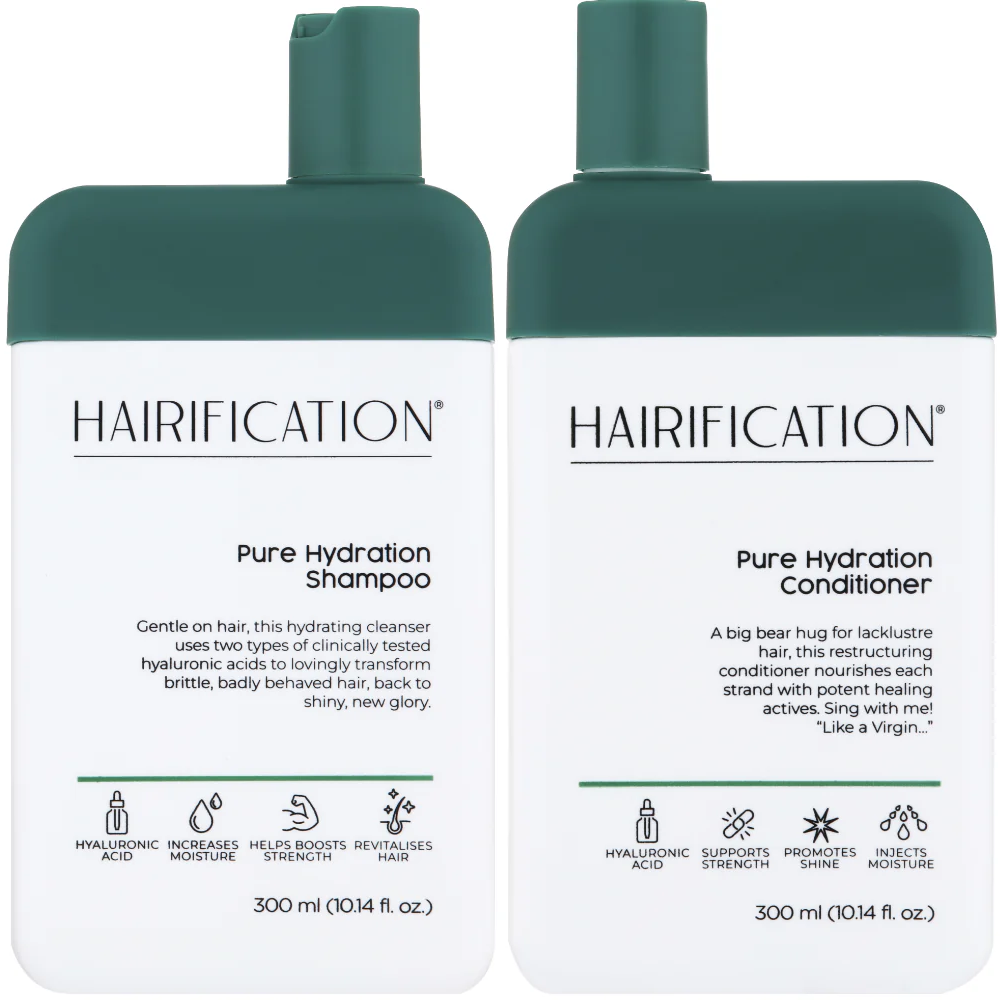 Hairification Pure Hydration Shampoo & Conditioner Twin 2 x 300ml