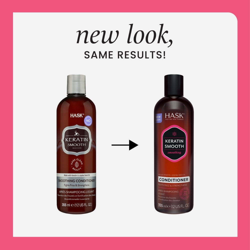 Hask Keratin Smooth Protein Smoothing Conditioner 355ml