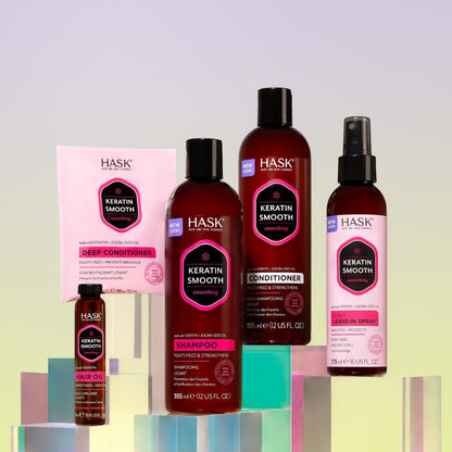 Hask Keratin Smooth Protein Smoothing Conditioner 355ml