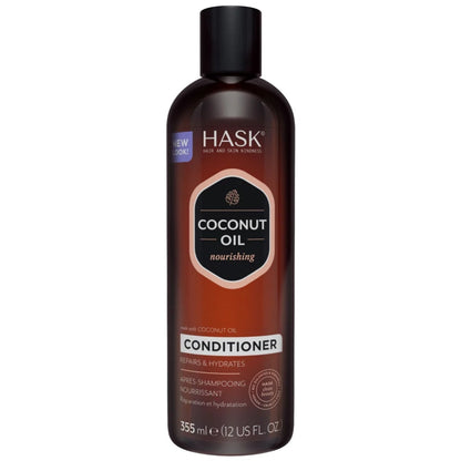 Hask Monoi Coconut Oil Nourishing Shampoo & Conditioner Twin 2 x 355ml
