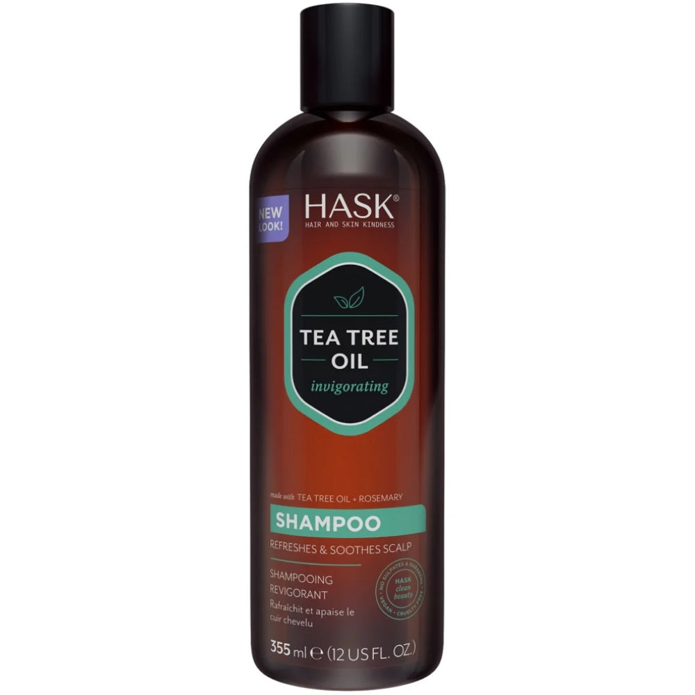 Hask Tea Tree Oil Invigorating Shampoo & Conditioner Twin 2 x 355ml
