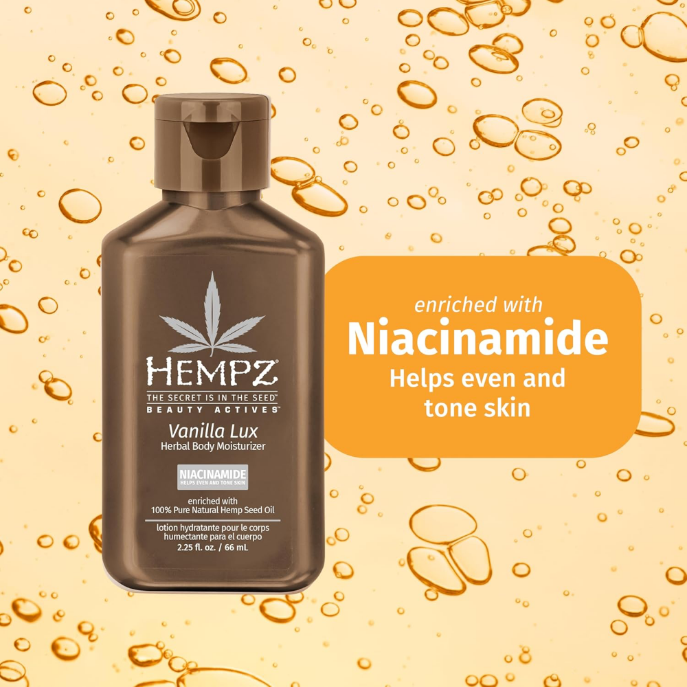 Hempz Mini Vanilla Lux Herbal Body Moisturiser 66ml