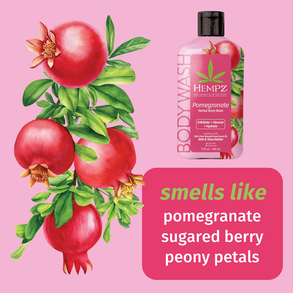 Hempz Pomegranate Herbal Body Wash 500ml