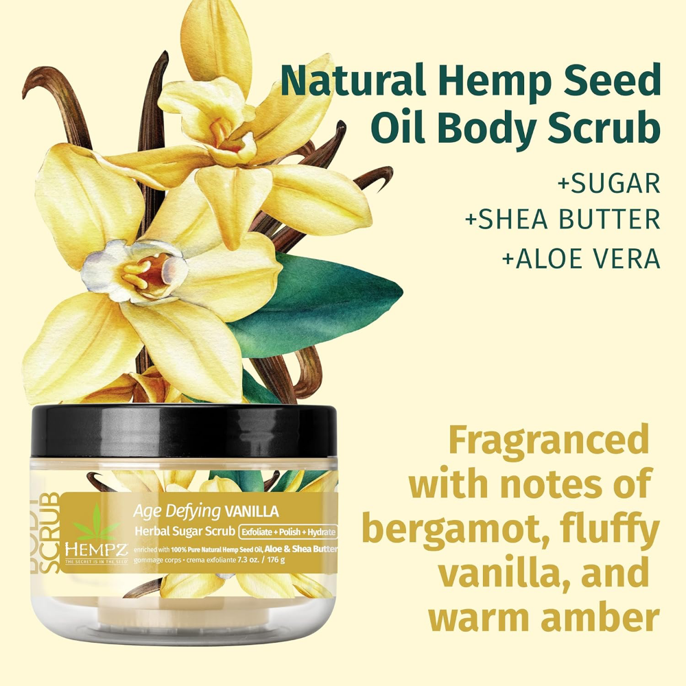 Hempz Age Defying Vanilla Sugar Scrub 215ml