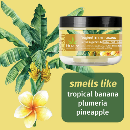 Hempz Original Floral Banana Sugar Scrub 215ml