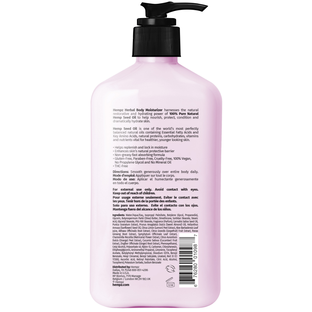 Hempz Pomegranate Body Moisturiser 500ml
