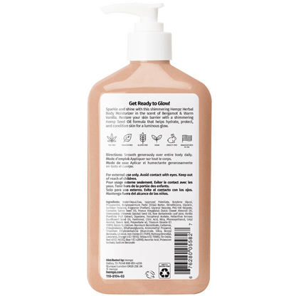 Hempz Glow Better Herbal Body Moisturiser 500ml