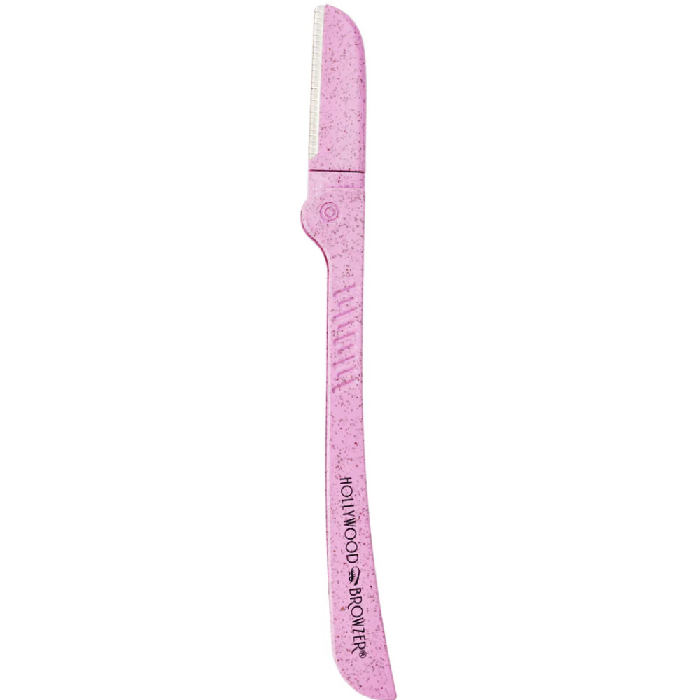 Hollywood Browzer Single Browzer Hair Removal & Dermaplaning Tool Rose Quartz
