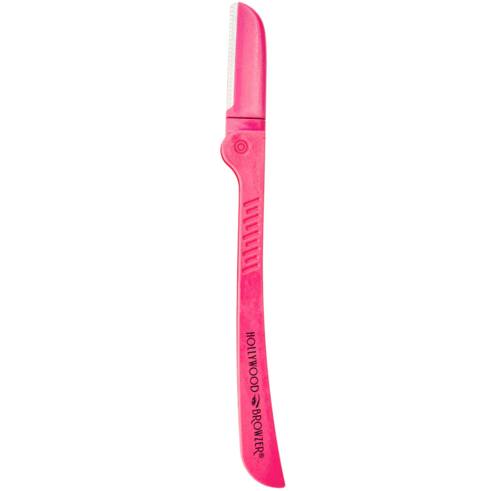 Hollywood Browzer Single Browzer Hair Removal & Dermaplaning Tool Pink Sapphire