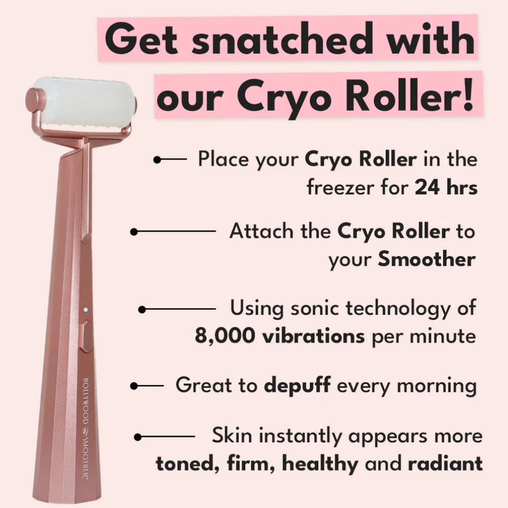 Hollywood Browzer Smoother Sonic Dermaplaner Cryo Roller Attachment