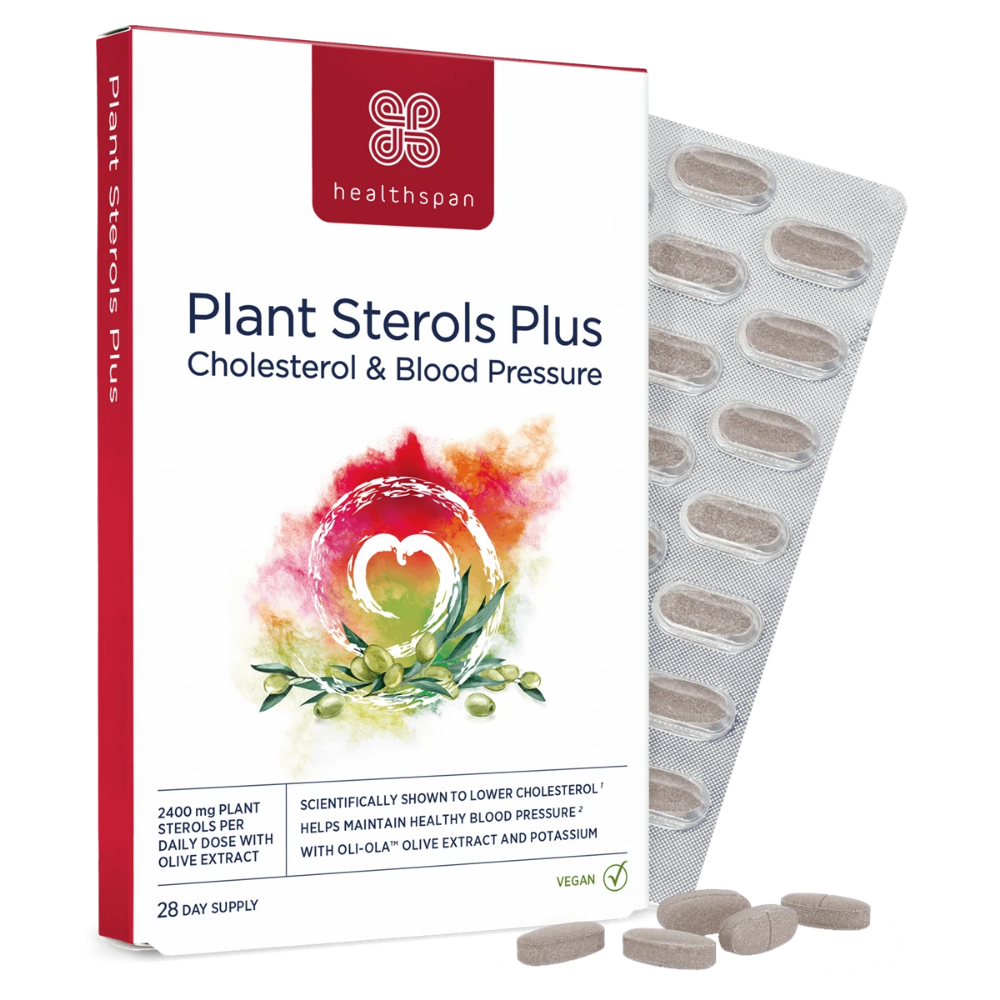 Healthspan Plant Sterols Plus 800mg Plant Sterols for Cholesterol & Blood Pressure 28 Day Supply