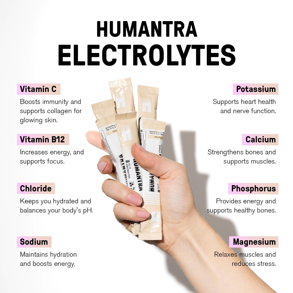 Humantra Lychee Electrolyte Powder Hydrating Supplement x20