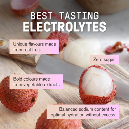 Humantra Lychee Electrolyte Powder Hydrating Supplement x20