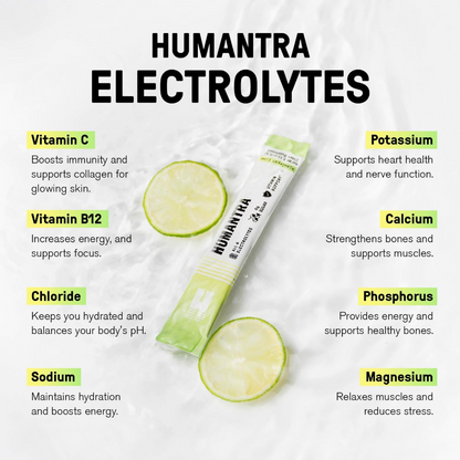 Humantra Himalayan Lime Electrolyte Powder Hydrating Supplement x20