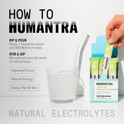 Humantra Himalayan Lime Electrolyte Powder Hydrating Supplement x20