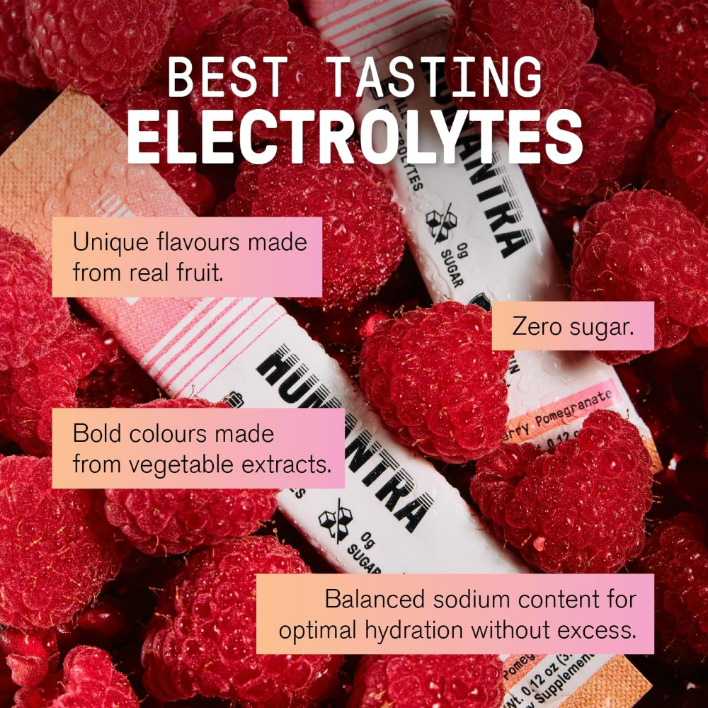 Humantra Berry Pomegranate Electrolyte Powder Hydrating Supplement x20