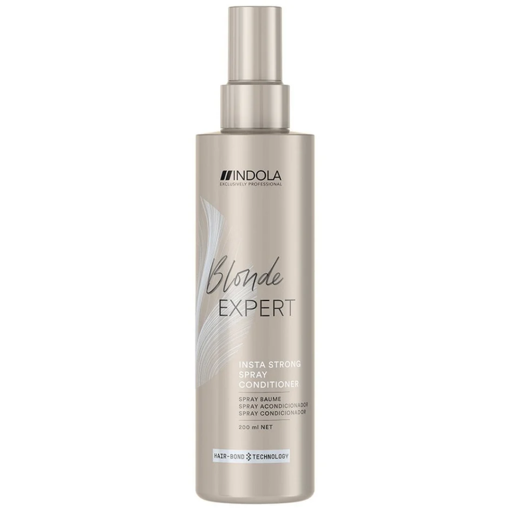 Indola Blonde Expert Insta Strong Shampoo 250ml & Spray Conditioner 200ml Twin