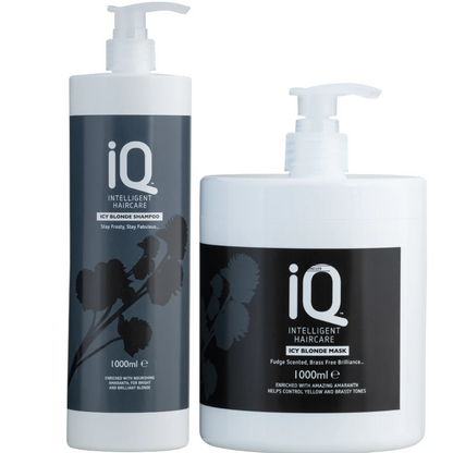 IQ Intelligent Haircare Icy Blonde Shampoo & Mask Twin 2 x 1000ml