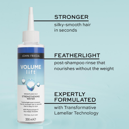 John Frieda Volume Lift Weightless Silk Strengthening Water 200ml