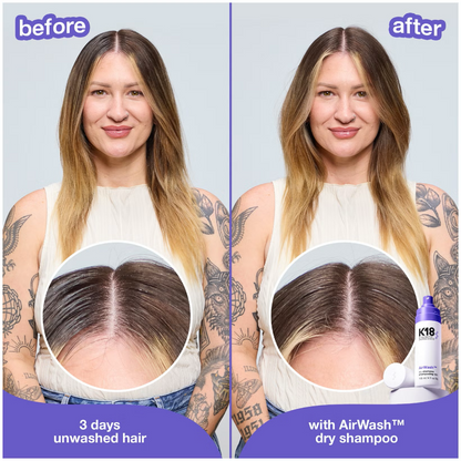 K18 Biomimetic Hairscience AirWash Dry Shampoo 118ml