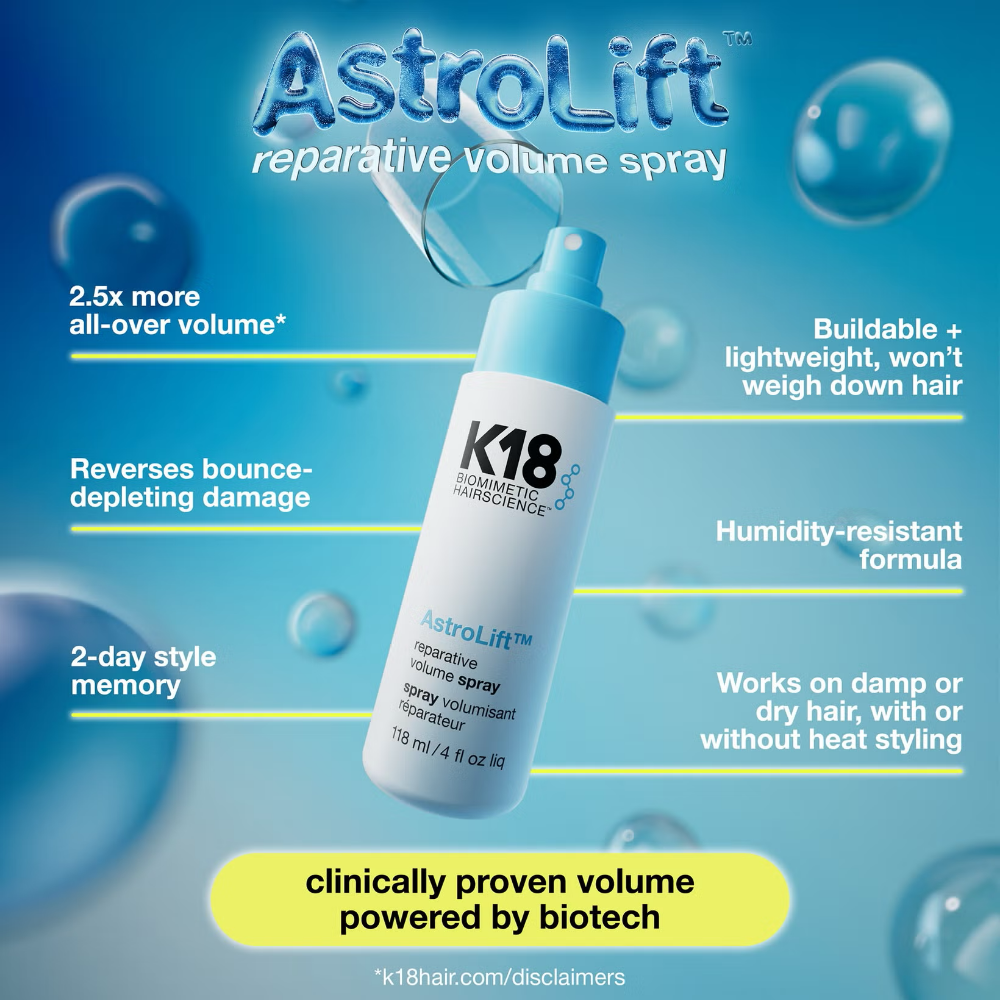K18 Biomimetic Hairscience AstroLift Reparative Volume Spray 118ml