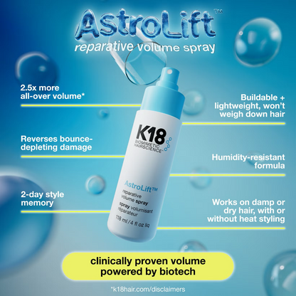 K18 Biomimetic Hairscience AstroLift Reparative Volume Spray 118ml