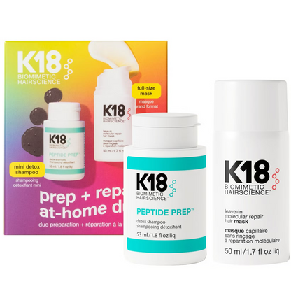 K18 Biomimetic Hairscience Prep & Repair At Home Duo