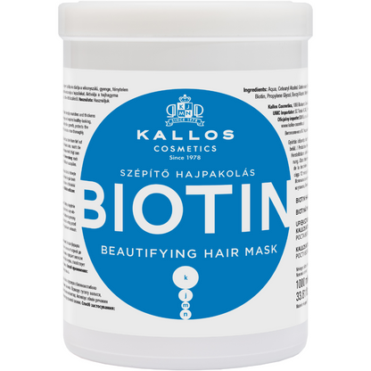 Kallos Cosmetics Biotin Beautifying Hair Mask 1000ml