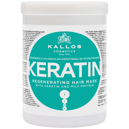 Kallos Cosmetics Keratin Regenerating Hair Mask 1000ml