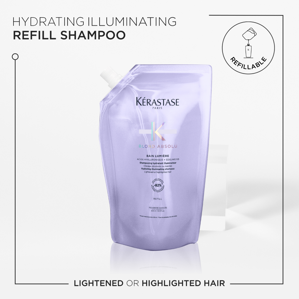 Kérastase Blond Absolu Bain Lumiere Hydrating Illuminating Shampoo Refill Pouch 500ml
