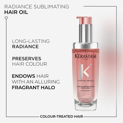 Kérastase Chroma Absolu L'Huile Chroma Eclat Radiance Sublimating Hair Oil Refillable Bottle 75ml