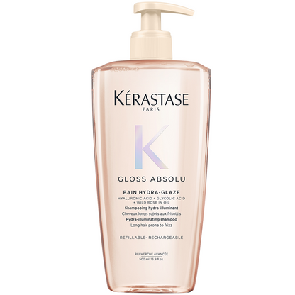 Kérastase Gloss Absolu Bain Hydra-Glaze Hydra-Illuminating Shampoo Refillable Bottle 500ml