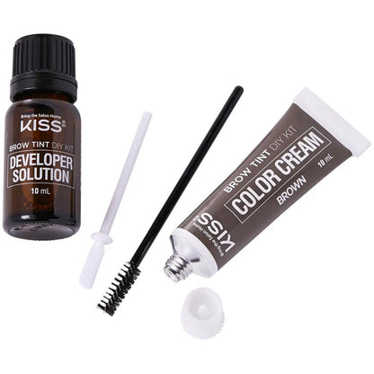 Kiss Biotin-Infused Custom Colour Brow Tint DIY Kit Brown