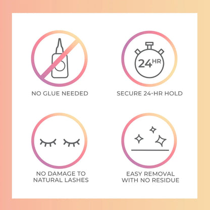 Kiss imPress Press-On Falsies Individual Lashes Black 05 Bold Volume 12 Clusters