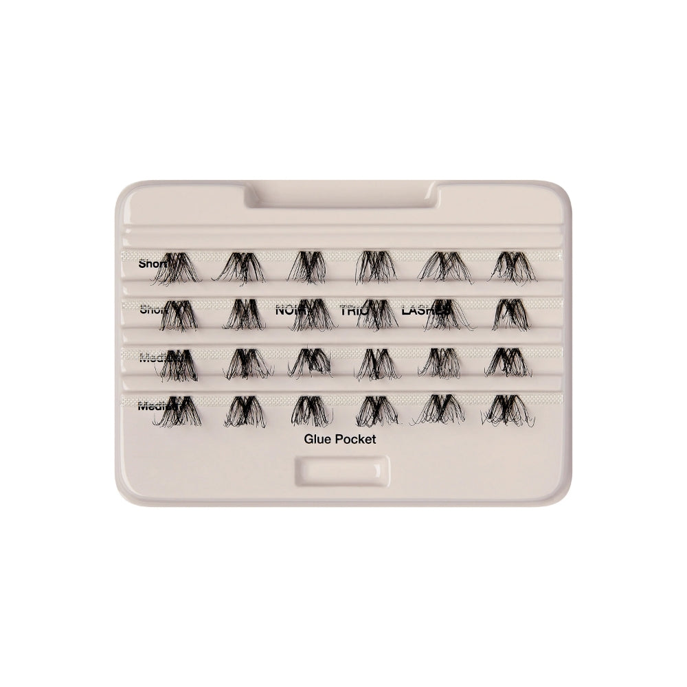 Kiss The New Natural Trio Noir Individual Lashes Black 24 Clusters