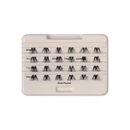 Kiss The New Natural Trio Noir Individual Lashes Black 24 Clusters