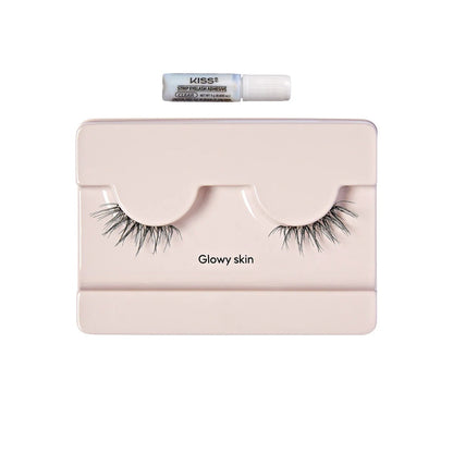 Kiss The New Natural 01 Glowy Skin Half Strip Lashes Black