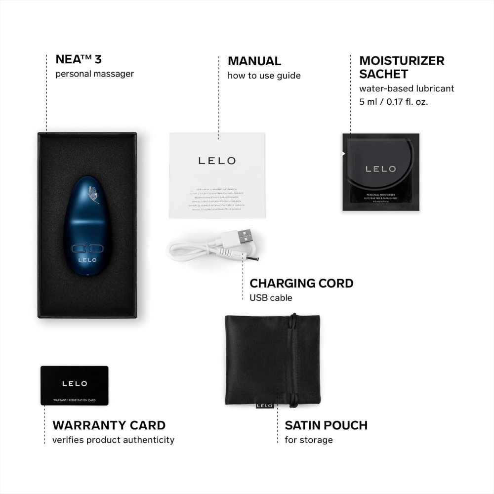 LELO Nea 3 Personal Massager Alien Blue