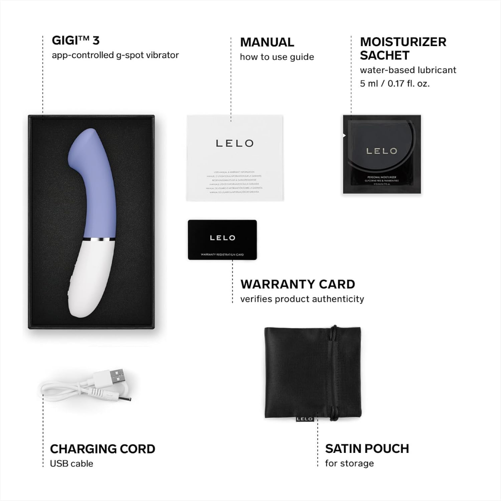 LELO Gigi 3 App-Controlled G-Spot Vibrator Powder Blue