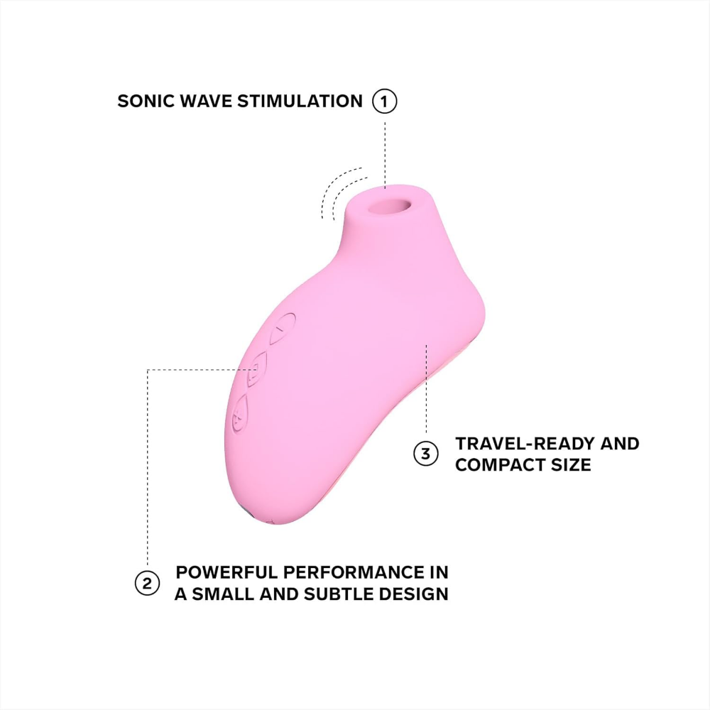 LELO Sona 2 Travel Sonic Clitoral Massager Pink