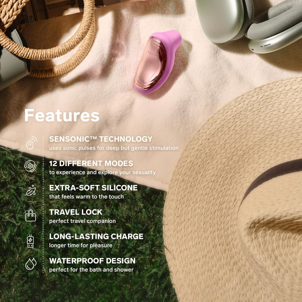 LELO Sona 2 Travel Sonic Clitoral Massager Pink