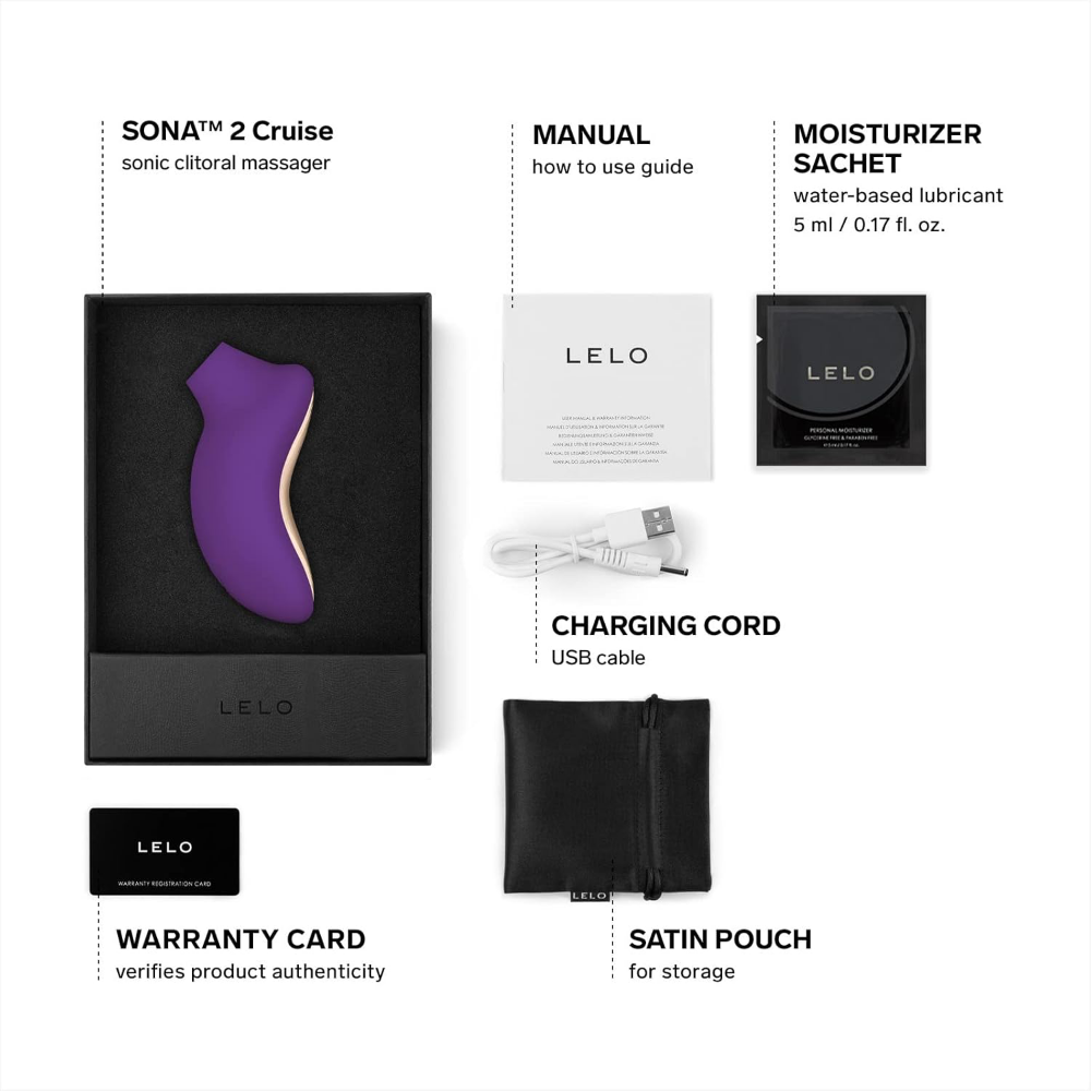 LELO Sona 2 Cruise Sonic Clitoral Massager Purple