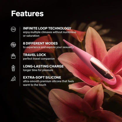 LELO Dot Travel Clitoral Pinpoint Vibrator Pink