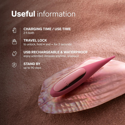 LELO Dot Travel Clitoral Pinpoint Vibrator Pink